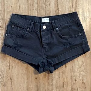 Black denim shorts by Amuse Society size 25!